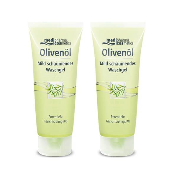 2Х Гель для умывания пенящийся Olivenol Cosmetics Medipharma/Медифарма туба 100мл