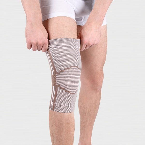 Бандаж на коленный сустав эластичный Экотен KS-E02, бежевый, 40-46см р.L фото №3