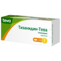 Тизанидин-Тева таблетки 4мг 30шт