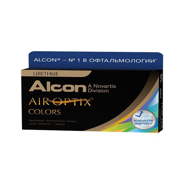 Линзы контактные цветные Alcon/Алкон Air Optix Colors (-0.50/8.6) Turquoise 2шт
