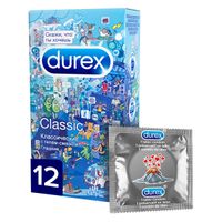 Презервативы Durex (Дюрекс) Classic гладкие 12 шт. doodle миниатюра фото №3