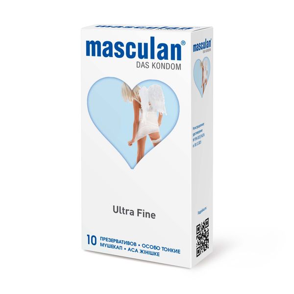Презервативы особо тонкие Ultra Fine Masculan/Маскулан 10шт презервативы masculan 3 ultra продлевающие с колечками пупырышками 6 шт