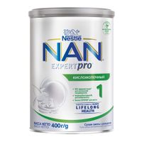 Смесь сухая кисломолочная Nan/Нан 1 с рождения 400г