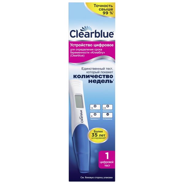 Устройство для определения срока беременности цифровое ClearBlueКлиаБлу 706₽