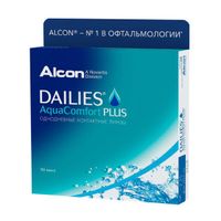 Контактные линзы dailies aquacomfort plus 8,7 14,0 -05.00 90 шт Alcon