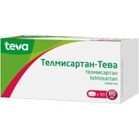 Телмисартан-Тева таблетки 80мг 90шт