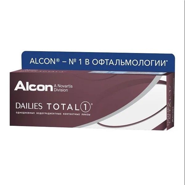 Линзы контактные Alcon/Алкон Dailies Total 1 (8.5/+2,00) 30шт линзы контактные alcon алкон air optix night