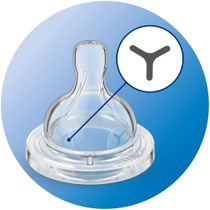 сосок вблизи Соска для густых жидкостей Philips Avent (Филипс Авент) Anti-colic  SCF636/27, 2 шт, 6 мес+ купить в Москве, честные отзывы покупателей