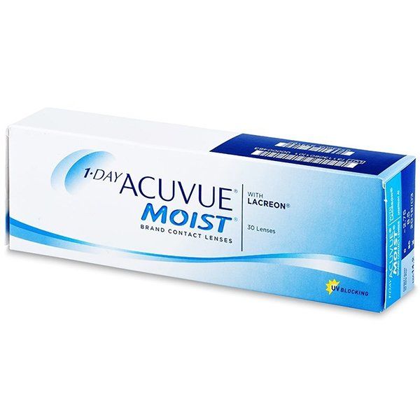 Линзы контактные Acuvue 1 day moist (8.5/-12,00) 30шт