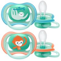 Пустышка силиконовая с футляром c 18 мес. Ultra Air Philips Avent 2шт (SCF349/21)