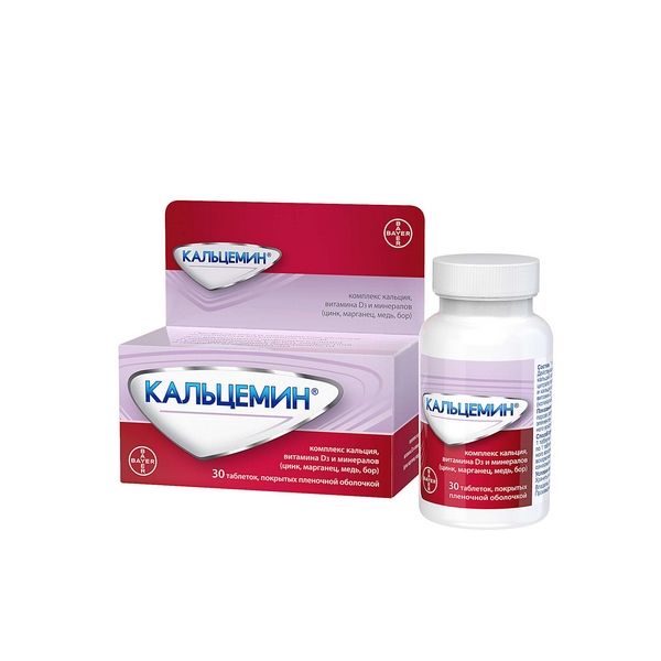 Кальцемин, комплекс кальция, витамина D3 и минералов, таблетки п.п.о. 30 шт Bayer/Байер фото №4