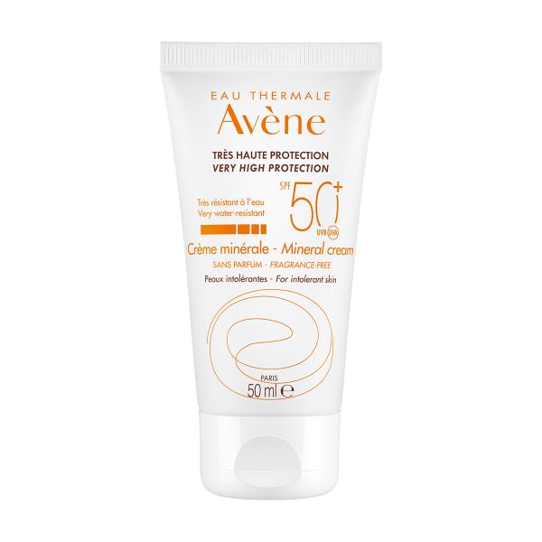 Крем солнцезащитный для сверхчувствительной кожи минеральный SPF50+ Avene/Авен туба 50мл (C35577)