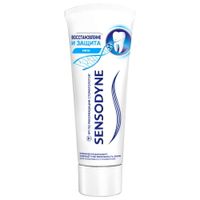 Паста зубная для чувствительных зубов восстановление и защита Sensodyne/Сенсодин 75мл миниатюра фото №2