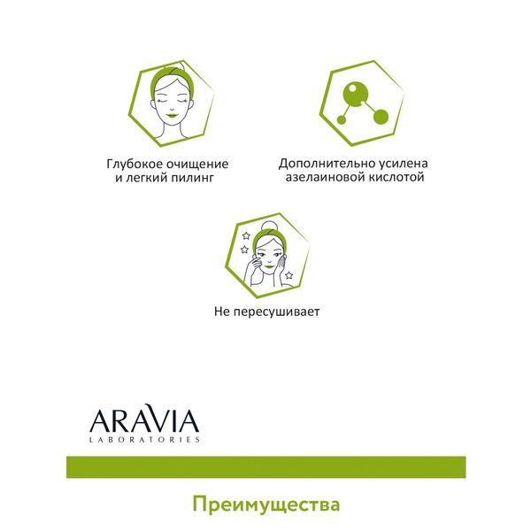Пудра энзимная для умывания с азелаиновой кислотой Aravia Laboratories 150мл фото №4
