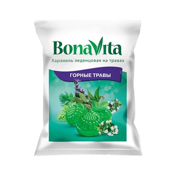 Карамель леденцовая горные травы с витамином С Bona Vita леденцы 5,3г пак. 60г
