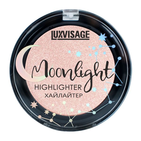 Хайлайтер для лица Moonlight Luxvisage 22г тон 01 Rose Glow витэкс ready to glow компактный хайлайтер
