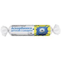 Аскорбинка детская с сахаром Vitateka/Витатека таблетки 20мг 2,9г 10шт