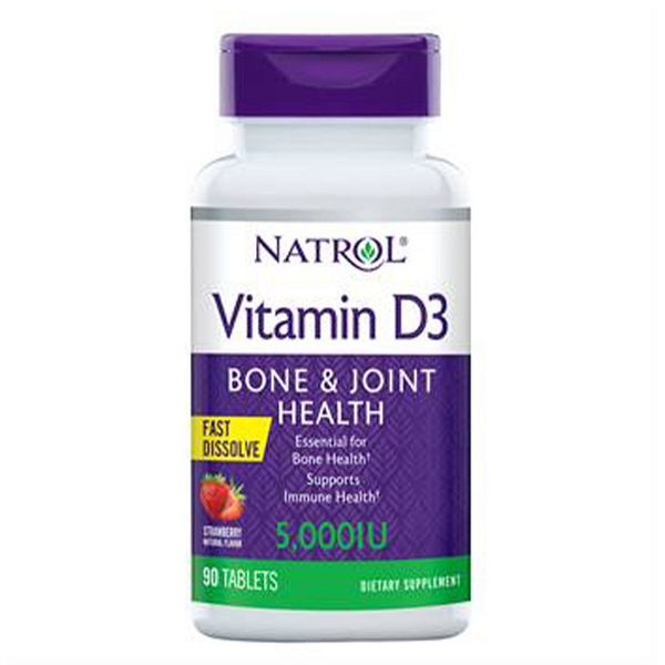 Витамин Д3 Natrol таблетки быстрорастворимые 5000МЕ 90шт