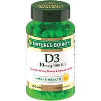 Витамин Д3 Nature's Bounty/Нэйчес баунти таблетки 400МЕ 250мг 100шт