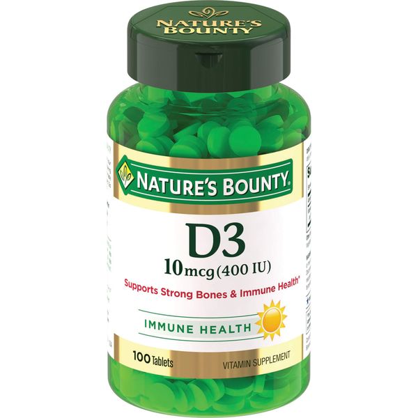 Витамин Д3 Natures Bounty/Нэйчес баунти таблетки 400МЕ 250мг 100шт