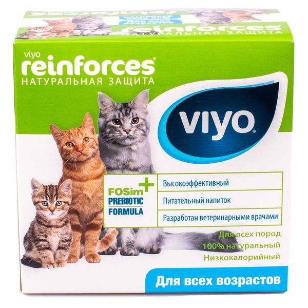 Напиток пребиотический для кошек всех возрастов Reinforces All Ages Cat Viyo 30г 7шт VIYO INTERNATIONAL NV 1584594 - фото 1