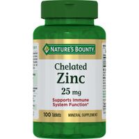 Цинк хелат Nature's Bounty/Нэйчес баунти таблетки 25мг 100шт, миниатюра фото №11