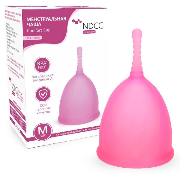 Менструальная чаша Comfort Cup размер M розовый NDCG фото №3