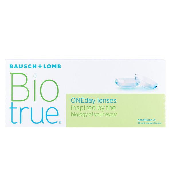 Линзы контактные Bausch&Lomb (Бауш энд Ломб) Biotrue Oneday мягкие однодневные для коррекции зрения (-3.75/8.6/14.2) 30 шт. Bausch & Lomb