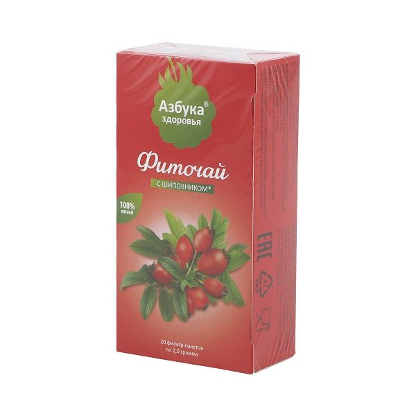 Фиточай шиповник Будь Здоров Грин фильтр-пакеты 2г 20шт 158₽