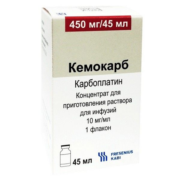 Кемокарб конц-т д/приг. р-ра д/инф. 10мг/мл фл. 45мл №1
