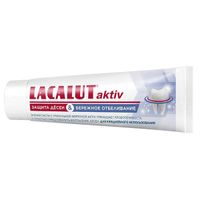 Паста зубная защита десен и бережное отбеливание Aktiv Lacalut/Лакалют 75мл миниатюра фото №3