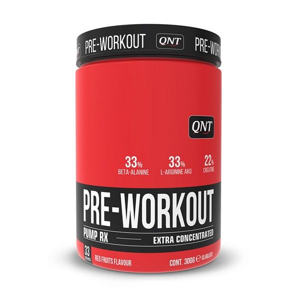 Энергетик Pre-workout (Пре-воркаут) Pump/Памп RX со вкусом Красные фрукты QNT 300г