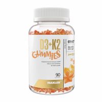 Гаммиз Д3+К2 вкус апельсина Maxler/Макслер конфеты жевательные 2000мг 90шт, миниатюра фото №15