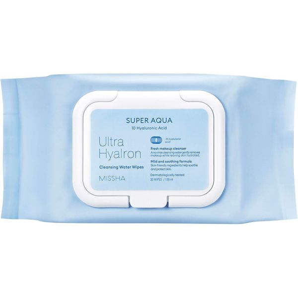 Салфетки для умывания и снятия макияжа Aqua ultra hyalron Missha 30мл ABLE C&C. Co., LTD 2253976 - фото 1