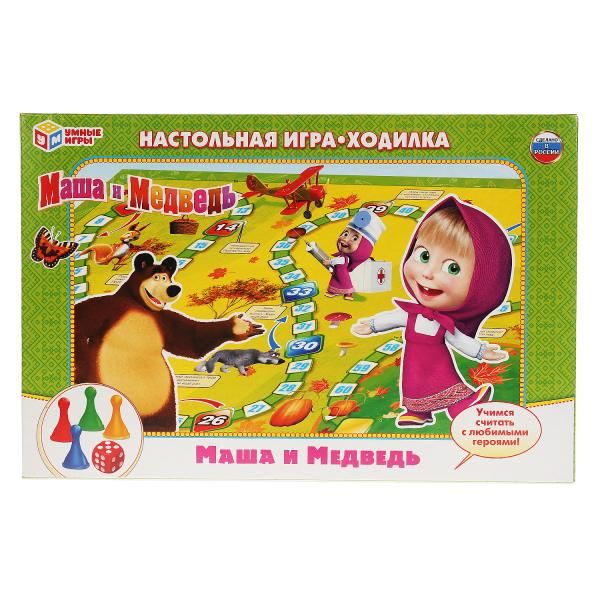 Игра-ходилка настольная Маша и медведь УМка