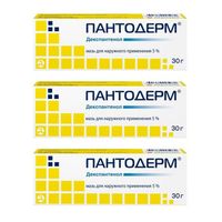 3Х Пантодерм мазь для наружного применения 5% 30г 
