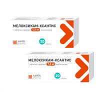 2Х Мелоксикам-Ксантис таблетки 7,5мг 20шт