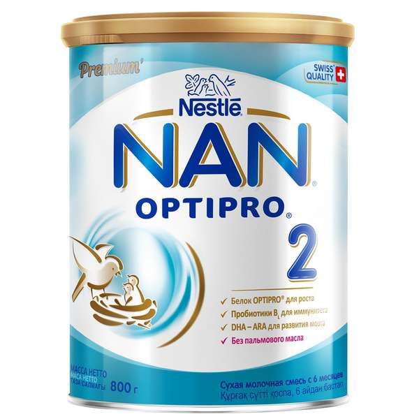 Смесь сухая молочная Nan/Нан 2 Optiprо 800г фото №9
