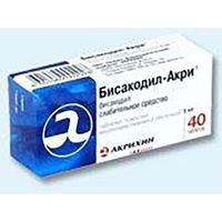 Бисакодил-Акрихин таблетки п/о кишечнораст. 5мг 40шт, миниатюра