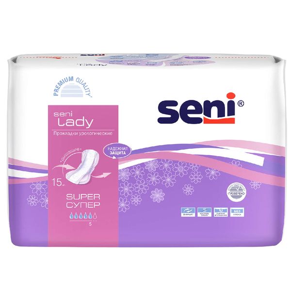 Прокладки урологические Super Lady SeniСени 15шт 738₽