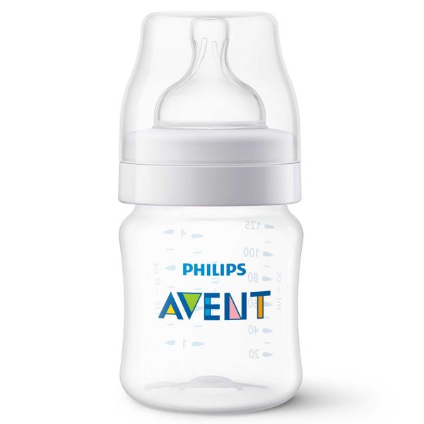 Бутылочка с силиконовой соской из полипропилена с 0 мес. Anti-colic Philips Avent 125мл 2шт (SCY100/02) фото №2