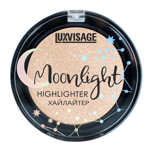 Хайлайтер для лица Moonlight Luxvisage 22г тон 02 Beige Glow витэкс ready to glow компактный хайлайтер