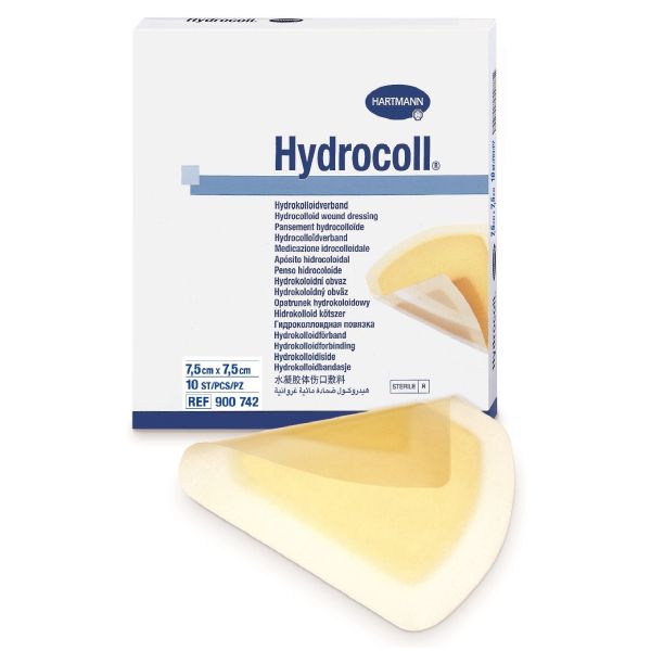 Повязки гидроколлоидные стерильные Hydrocoll/Гидроколл 7,5см х 7,5см 10шт