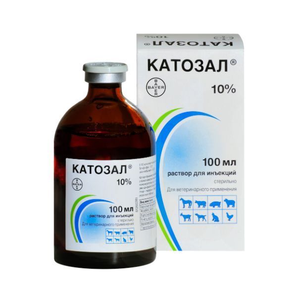 цена Катозал раствор для инъекций для ветеринарного применения 10% 100мл
