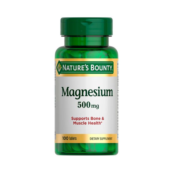 Магний Nature's Bounty/Нэйчес баунти таблетки 500мг 100шт nature s bounty легкодоступное железо 28 мг