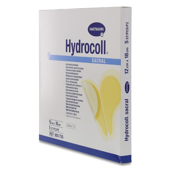 Повязки гидроколлоидные стерильные Sacral Hydrocoll/Гидроколл 12см х 18см 5шт фото №2