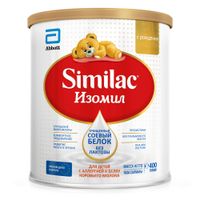 Смесь сухая на основе изолята белков сои для детей с рождения Изомил Similac/Симилак банка 400г