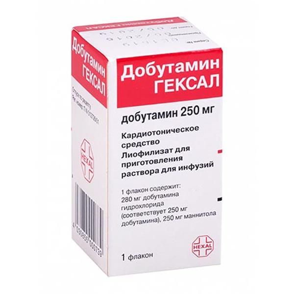 Добутамин Гексал лиофилизат для приг. раствора для инфузий 250мг 