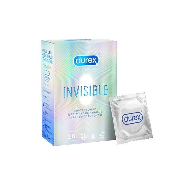 Презервативы Durex (Дюрекс) Invisible ультратонкие 18 шт.