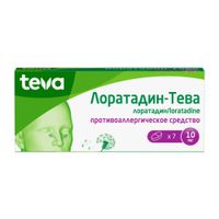 Лоратадин-Тева таблетки 10мг 7шт миниатюра фото №2
